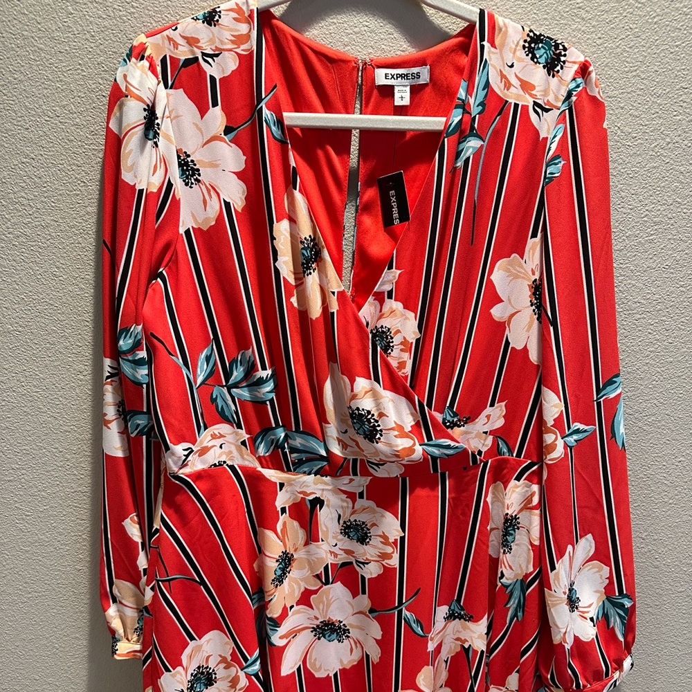 Express Coral Dress NWT